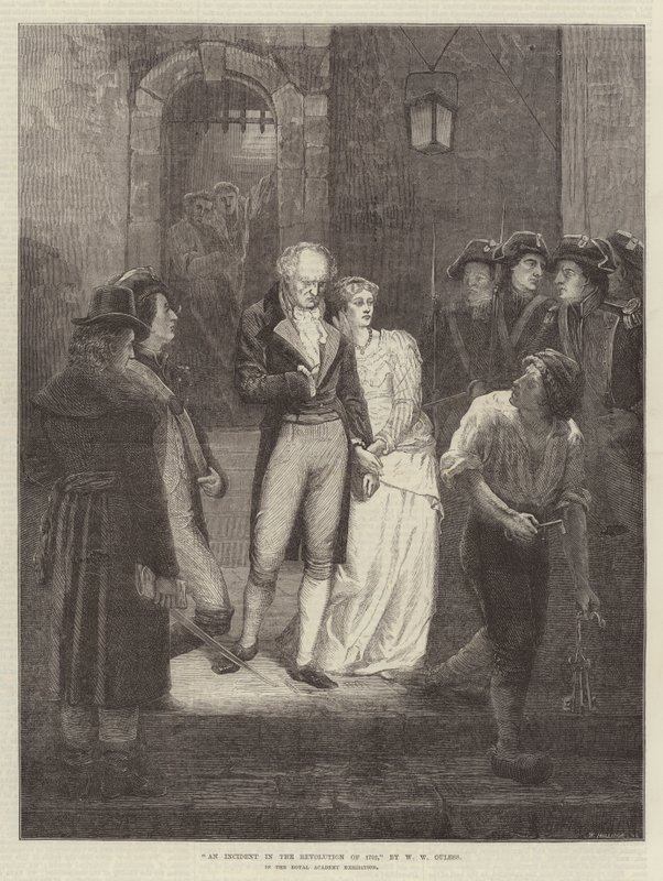 1792年革命中的一次事件，在皇家学院展览中 作者 沃尔特·威廉·乌勒斯