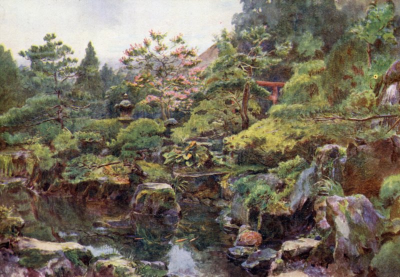 箱根岩石和水上花园 作者 沃尔特·弗雷德里克·屋顶·廷代尔
