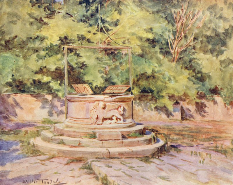 扎拉的井口（彩色石版画） 作者 沃尔特·弗雷德里克·屋顶·廷代尔