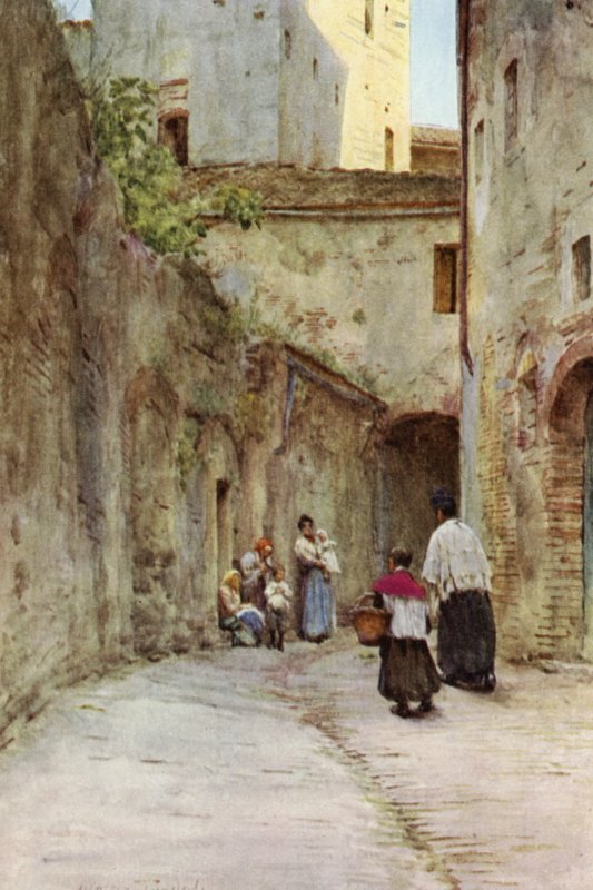 Blessing of the Houses, Italian Riviera (colour litho) 作者 沃尔特·弗雷德里克·屋顶·廷代尔