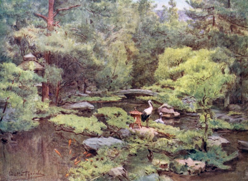 Nami Kawa Sans水上花园，京都 作者 沃尔特·弗雷德里克·屋顶·廷代尔