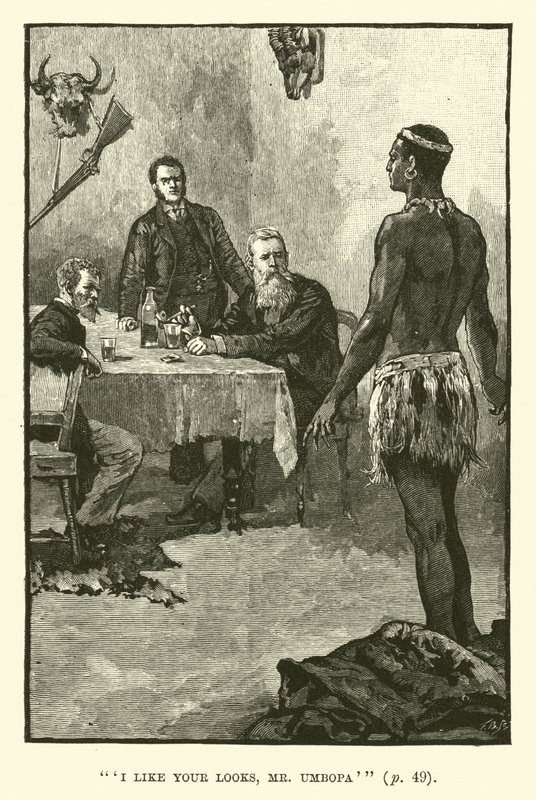 国王Solomons矿山的例证由H Rider Haggard 作者 沃尔特·佩吉特