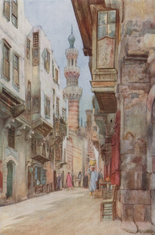Ibrahim Agha清真寺的门户，开罗 作者 沃尔特·斯潘塞·斯坦霍普·特惠特