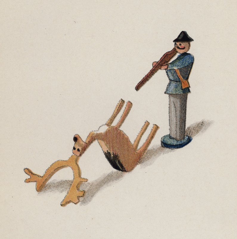 沃尔特-特里尔绘制的旧玩具（彩色石版画） 作者 沃尔特·特里尔
