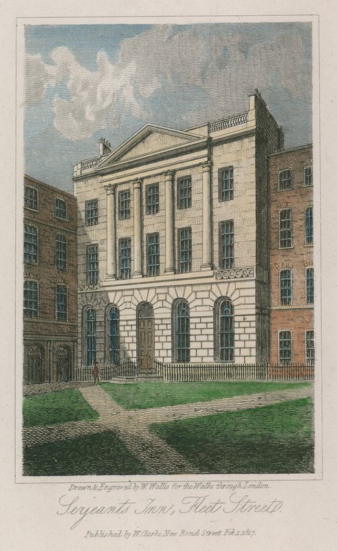 Serjeants&39;Inn，Fleet Street，伦敦 作者 沃尔特·沃利斯（Walter Wallis）