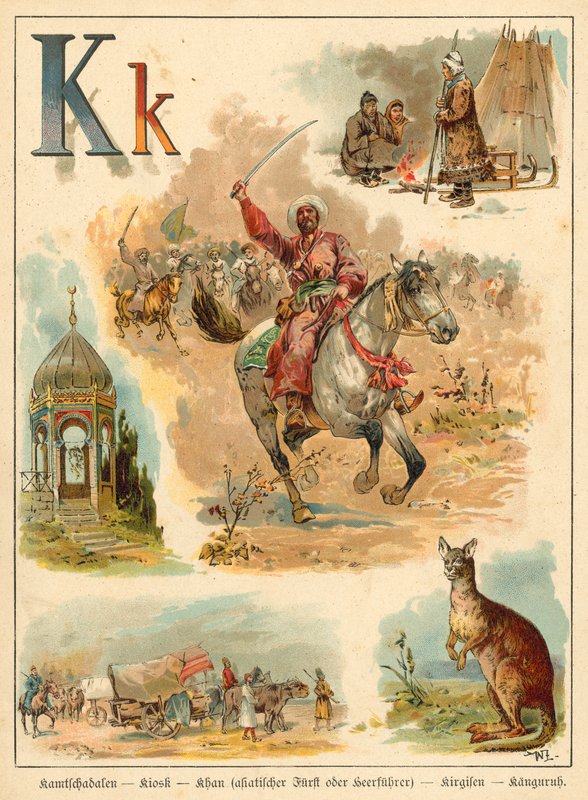 字母 K (chromolitho) 作者 沃尔特·茨威格