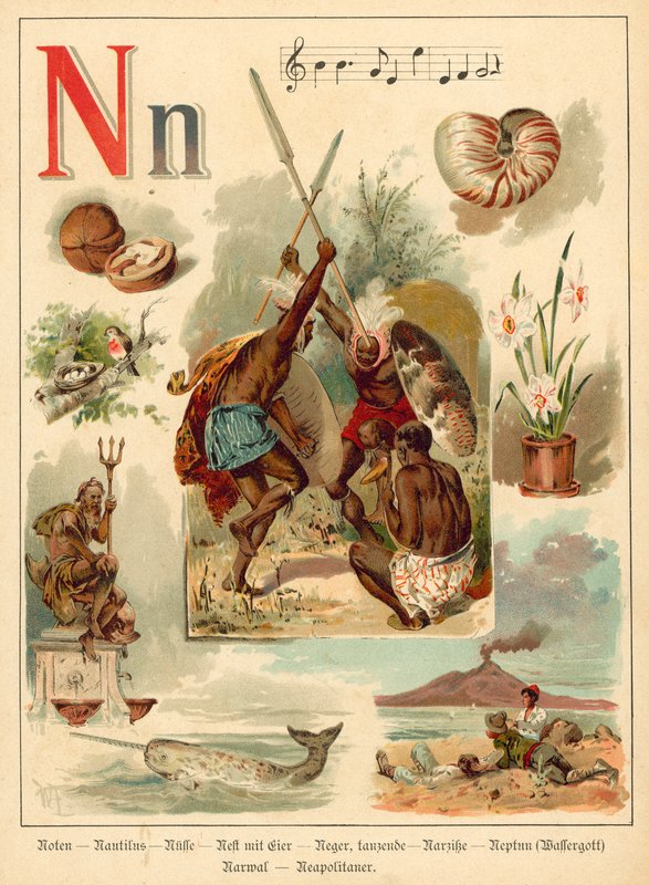 字母N (chromolitho) 作者 沃尔特·茨威格