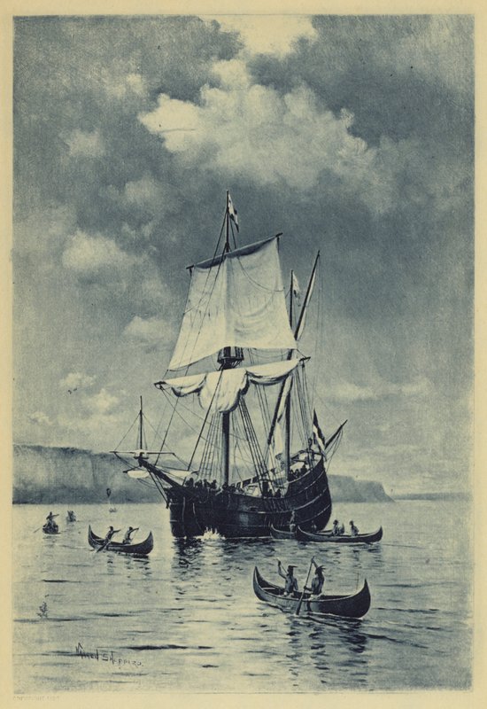 哈德逊河的发现（石版画） 作者 沃伦·谢泼德（Warren Sheppard）