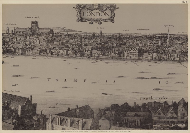 伦敦全景图 作者 Wenceslaus（之后）Hollar