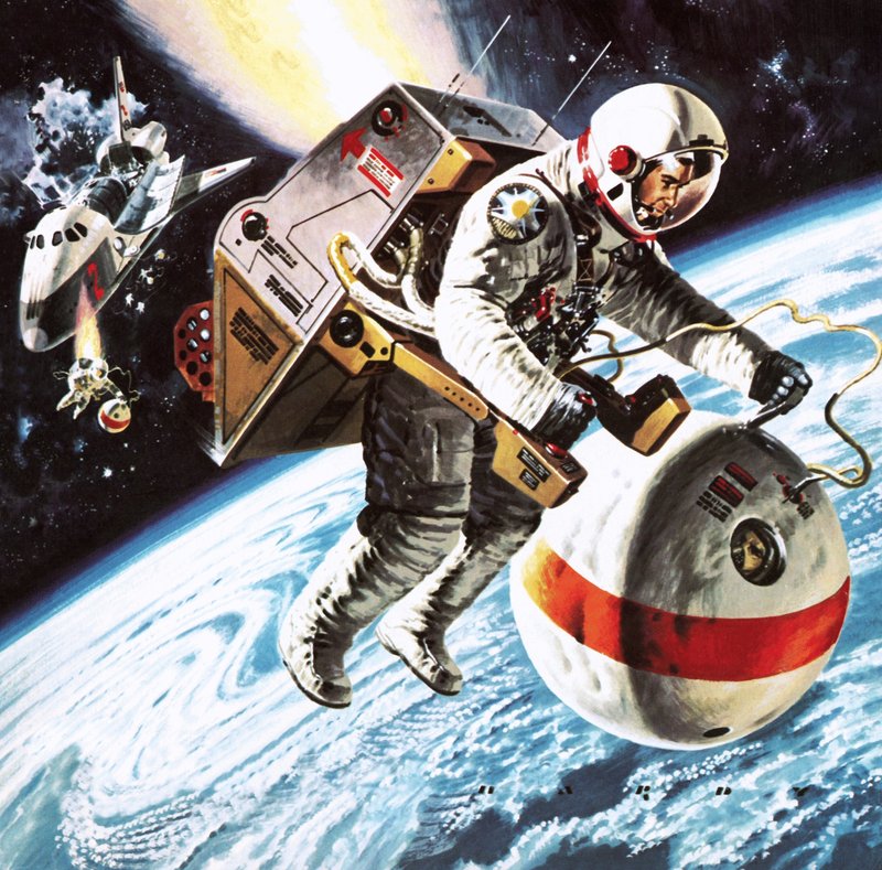 1976 年设想的太空 "救生艇 作者 威尔夫（20世纪）哈代
