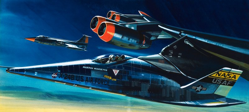 马丁-玛丽埃塔 X-24B 穿梭机 作者 威尔夫（20世纪）哈代