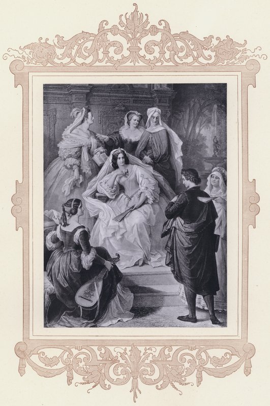 Leonore, Torquato Tasso (石版画) 作者 威廉·冯（Kaulbach）（后）