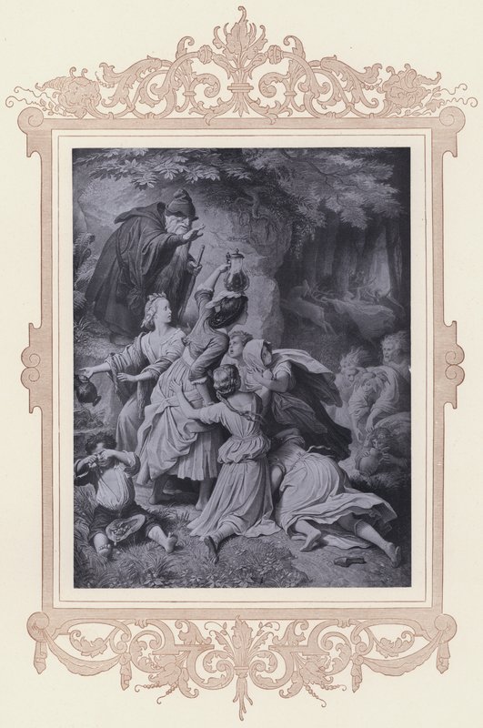 Madchen Im Walde, The Faithful Eckart (litho) 作者 威廉·冯（Kaulbach）（后）