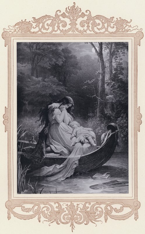 Ottilie, Wahlverwandtschaften (litho) 作者 威廉·冯（Kaulbach）（后）