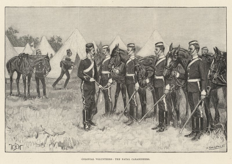 殖民地志愿者，纳塔尔Carabineers 作者 威廉·巴恩斯（William Barnes）羊毛