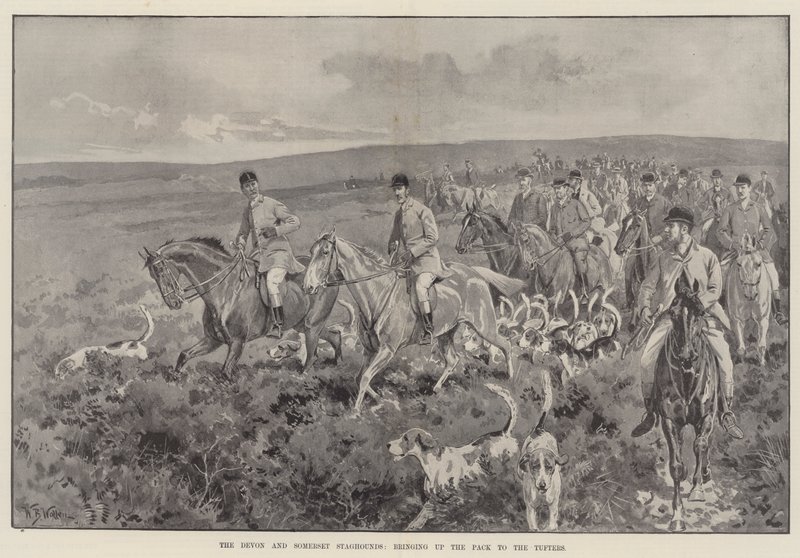 Devon和Somerset Staghounds将包装带到了Tufters 作者 威廉·巴恩斯（William Barnes）羊毛