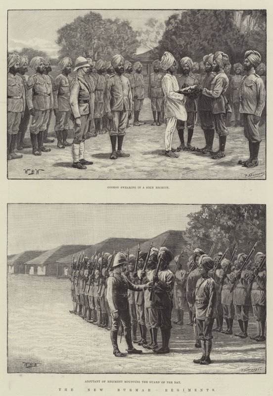 新缅甸军团 作者 威廉·巴恩斯（William Barnes）羊毛