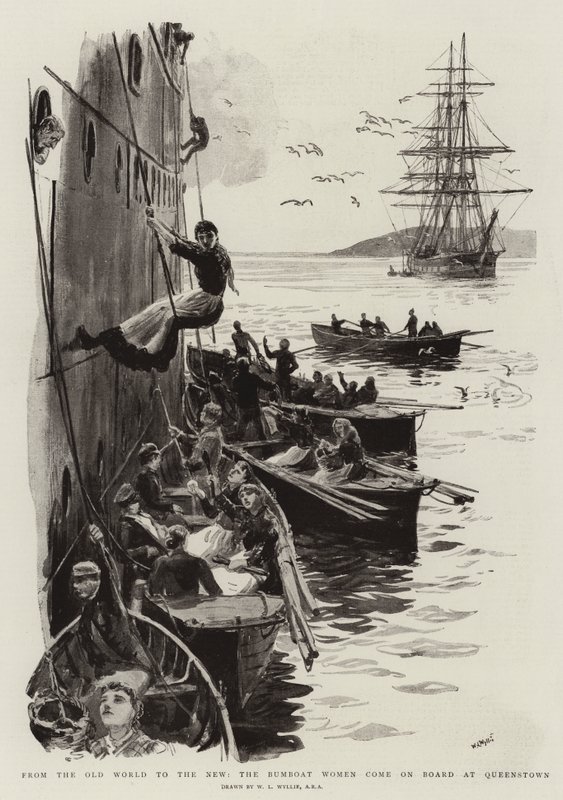 从旧世界到新世界，Bumboat Women登上皇后镇 作者 威廉·莱昂内尔·威利