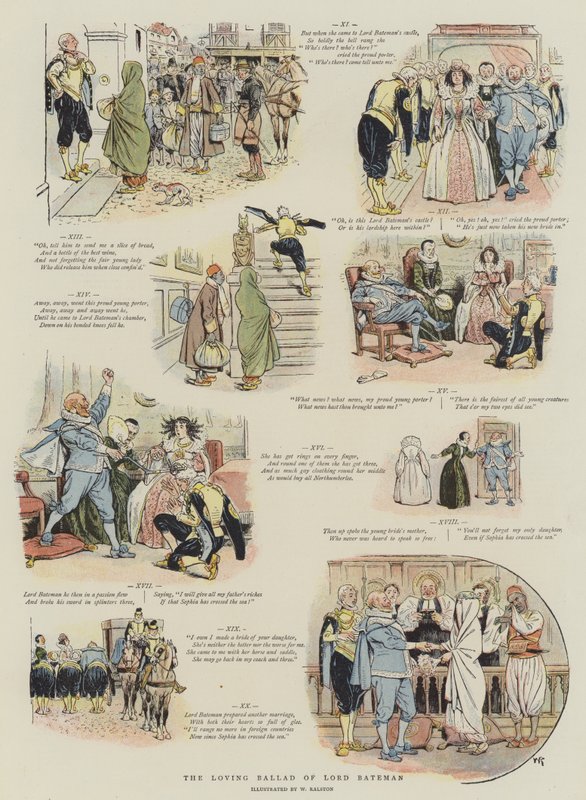 巴特曼勋爵（chromolitho）的爱情之歌 作者 威廉·拉尔斯顿