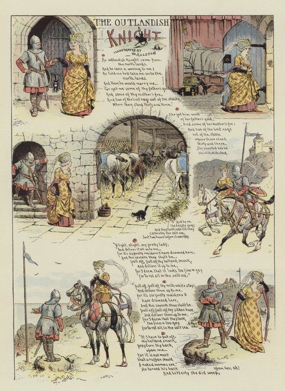 古怪的骑士（chromolitho） 作者 威廉·拉尔斯顿