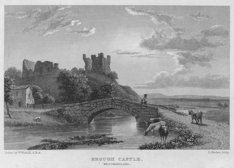 Brough Castle, Westmoreland (engraving) 作者 威廉（继）韦斯托尔