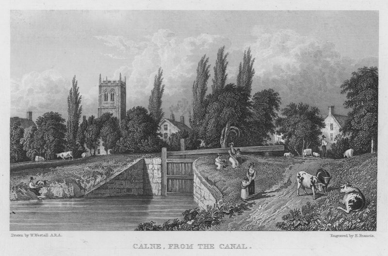 Calne, from the Canal (雕刻) 作者 威廉（继）韦斯托尔