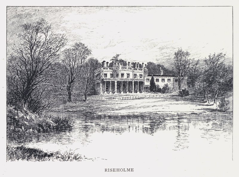 Riseholme（雕刻）。 作者 威廉·亚历山大·安斯特德