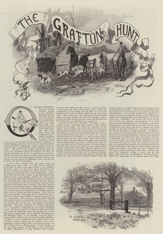 格拉夫顿狩猎 作者 威廉·巴恩斯（William Barnes）羊毛
