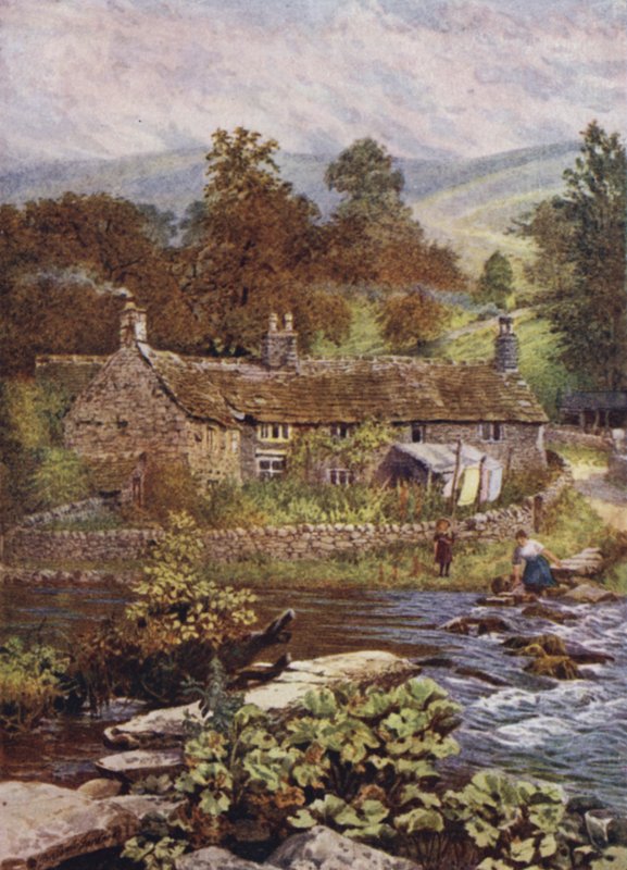 怀旧旧村屋，Monsal Dale 作者 威廉·比斯科姆·加德纳
