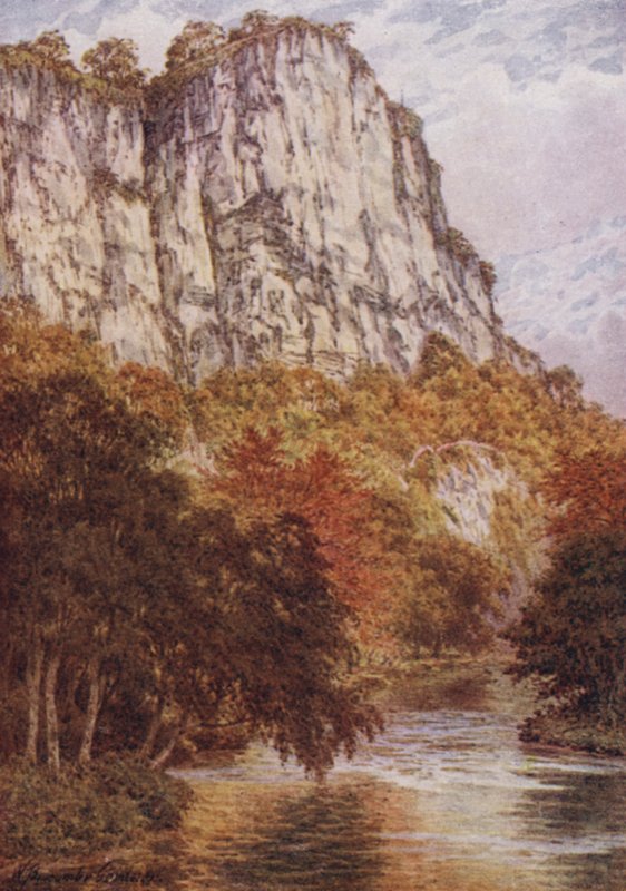 The High Tor, Matlock (colour litho) 作者 威廉·比斯科姆·加德纳