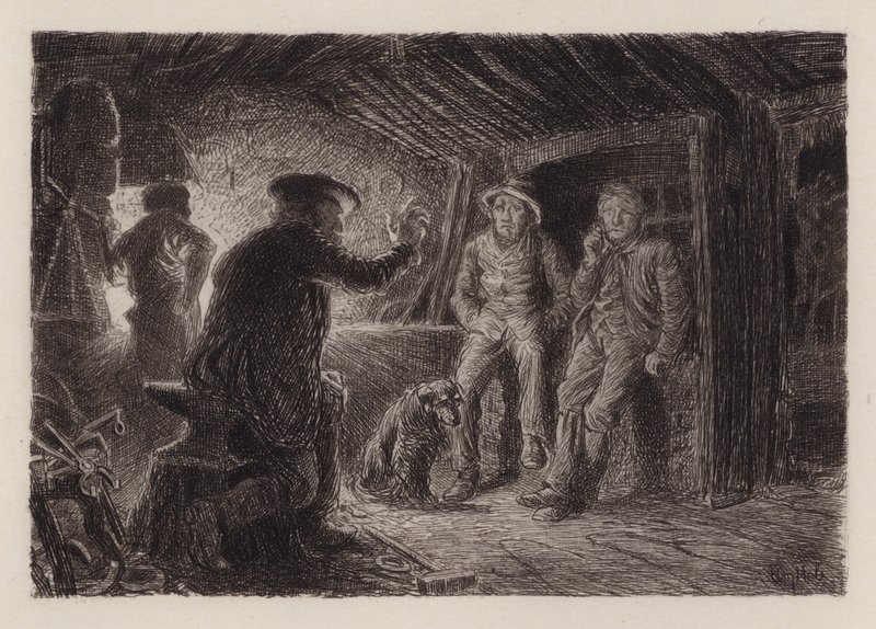 An Awesome Tale (engraving) 作者 威廉·布拉西 (后) 霍尔