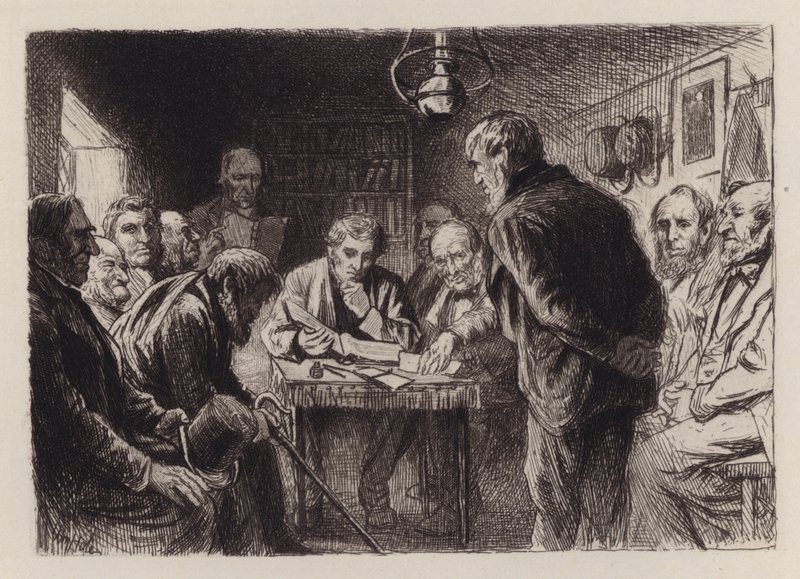 The Kirk-Session (engraving) 作者 威廉·布拉西 (后) 霍尔