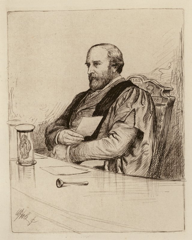 Thomas Grainger Stewart，物理学实践教授（雕刻） 作者 威廉·布拉西 (后) 霍尔