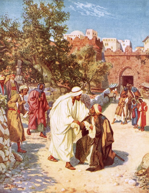 Jesus healing a leper 作者 威廉·布拉西·霍尔