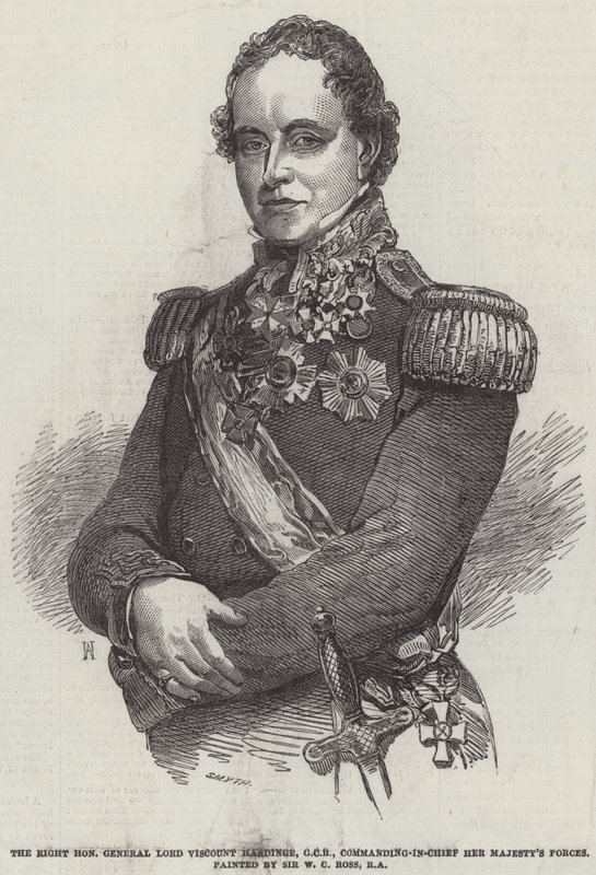 尊敬的总爵Viscount Hardinge阁下，GCB，女王陛下的总司令 作者 威廉·查尔斯·罗斯