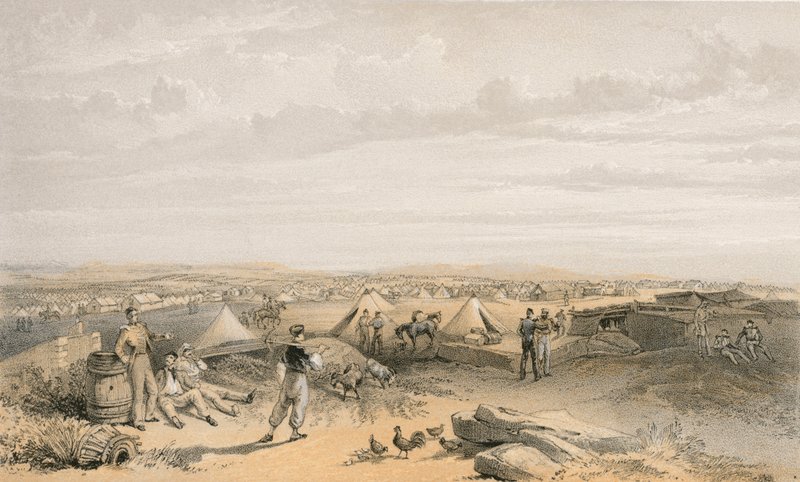 第四师营，1855年7月15日 作者 威廉·克里米亚·辛普森