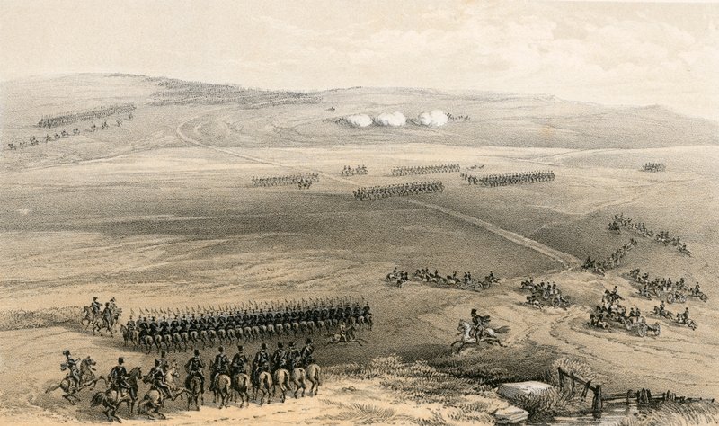 Bulganak高地的骑兵事件 - 第一支枪，1854年9月19日 作者 威廉·克里米亚·辛普森
