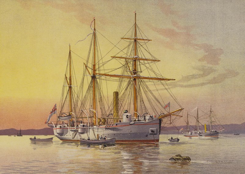 HMS Bramble，一流炮舰 作者 威廉·弗雷德里克·米切尔