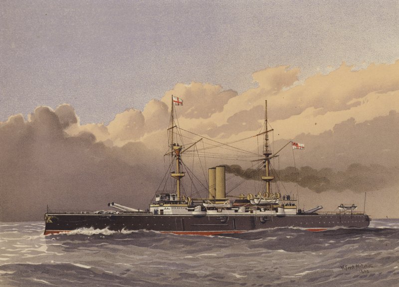 HMS Royal Sovereign，一等战舰 作者 威廉·弗雷德里克·米切尔