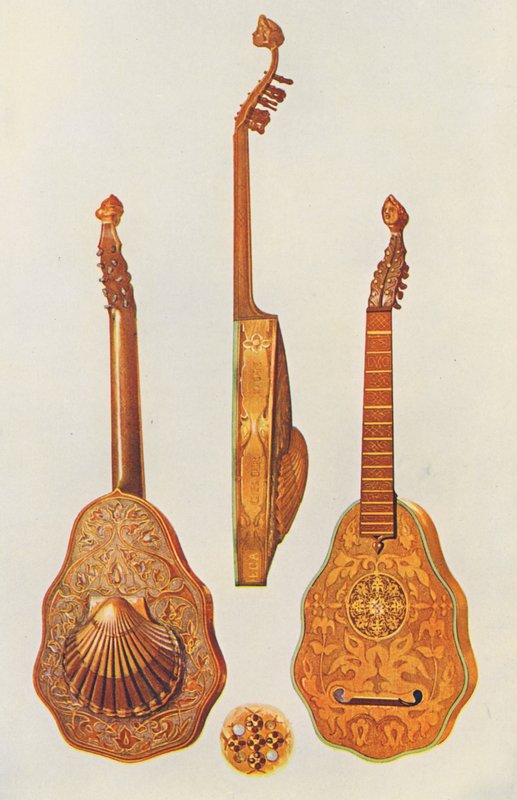 乐器：伊丽莎白女王的琵琶（彩色石版画） 作者 威廉·吉布