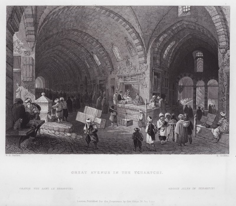 Great Avenue in the Tchartchi (engraving) 作者 威廉·H·巴特利特
