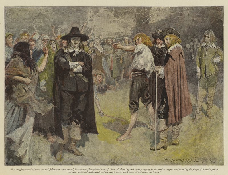 Dungarvan的复仇插图，由E Lester Arnold（chromolitho） 作者 威廉·哈瑟雷尔
