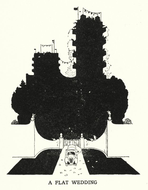 扁平婚礼（石版画） 作者 威廉·希思·罗宾逊
