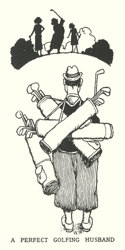 A Perfect Golfing Husband (litho) 作者 威廉·希思·罗宾逊