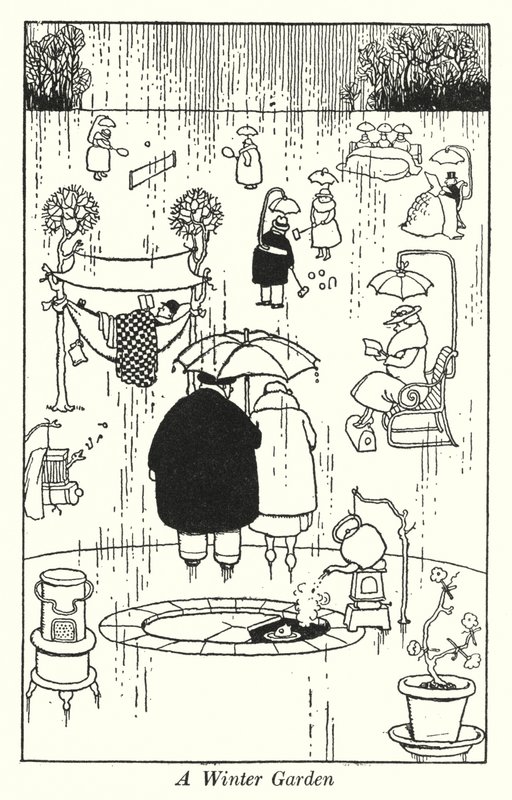 A Winter Garden (litho) 作者 威廉·希思·罗宾逊