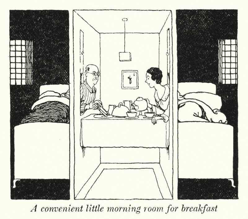 A convenient little morning room for breakfast (litho) 作者 威廉·希思·罗宾逊