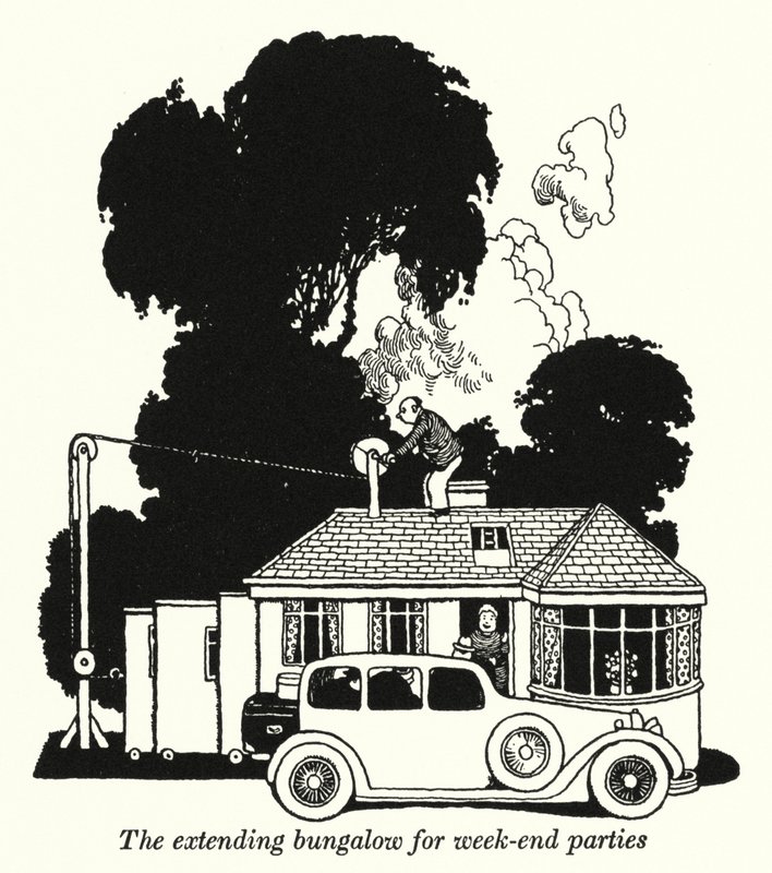 A extending bungalow for week-end parties (litho) 作者 威廉·希思·罗宾逊