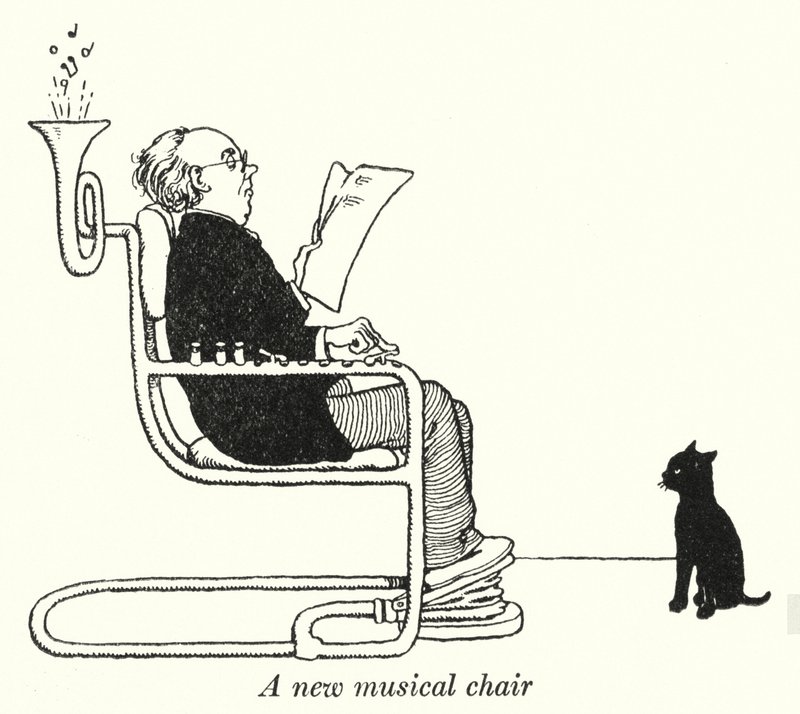 A new musical chair (litho) 作者 威廉·希思·罗宾逊