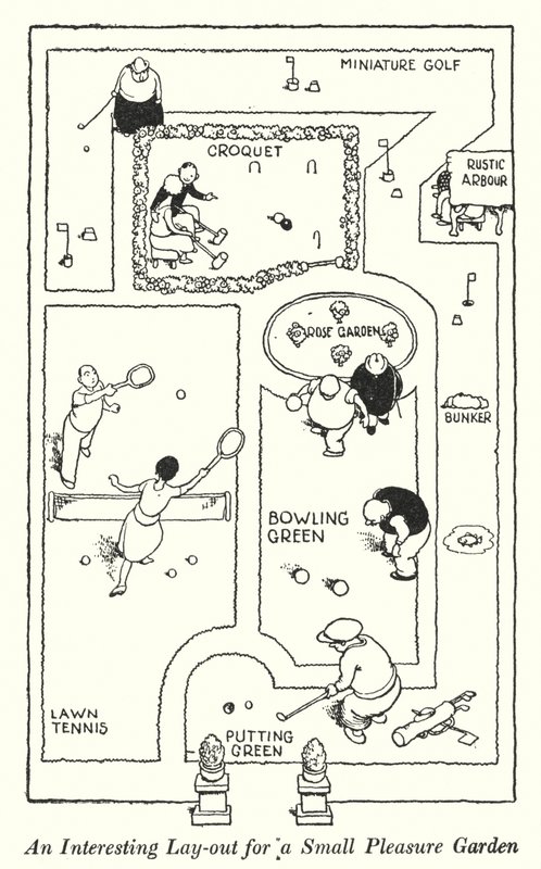 一个有趣的小型游乐园布局（石版画） 作者 威廉·希思·罗宾逊