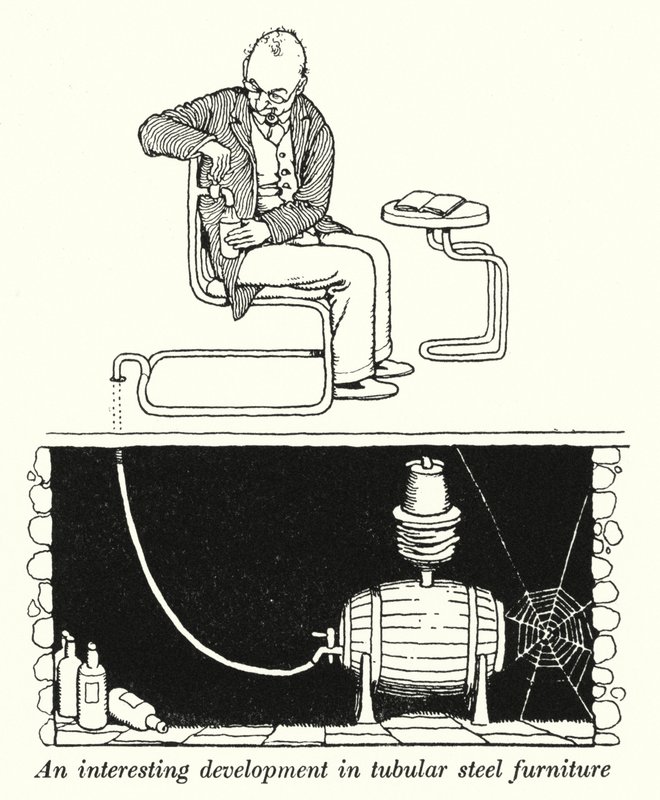 An interesting development in tubular steel furniture (litho) 作者 威廉·希思·罗宾逊